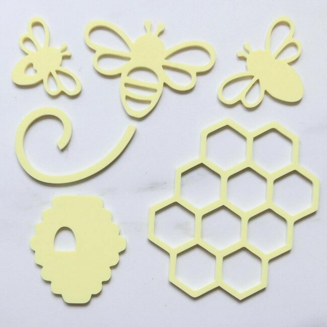OH HONEY BEE STAMP ELEMENTS 6PCS - Image 7