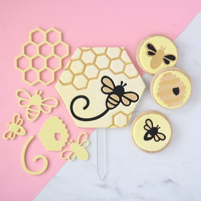 OH HONEY BEE STAMP ELEMENTS 6PCS