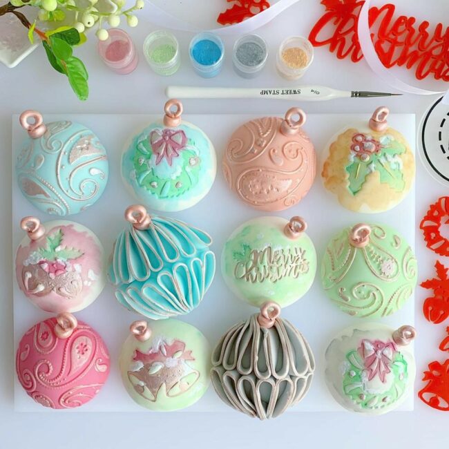 TRADITIONAL CHRISTMAS STAMPS ELEMENTS 6PCS - Image 4