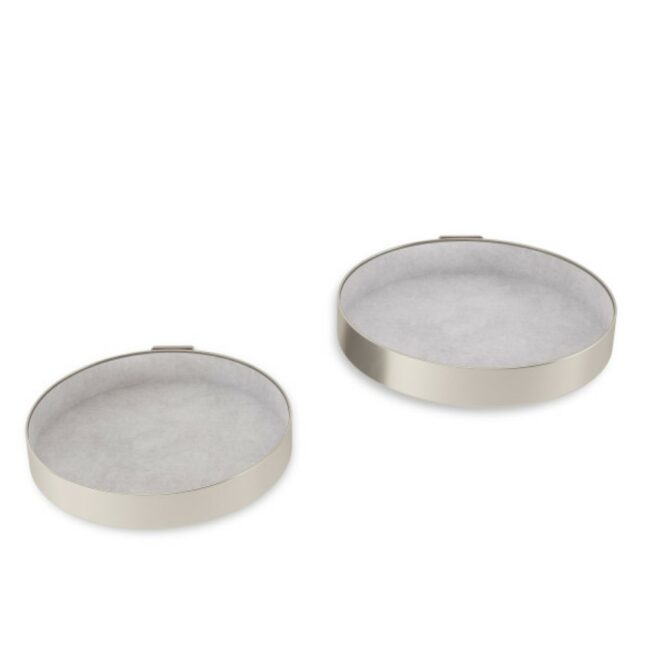 SET OF 2 PERCH SHELF NICKEL 16X16X2CM - Image 5