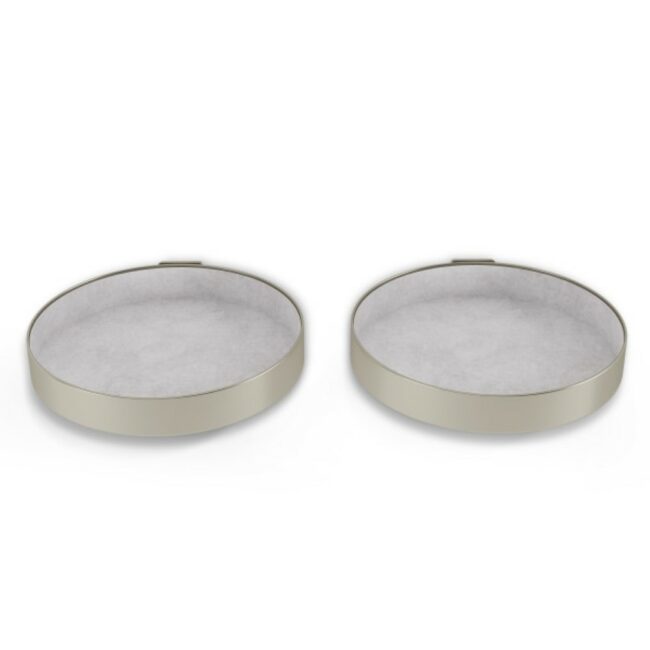 SET OF 2 PERCH SHELF NICKEL 16X16X2CM - Image 6