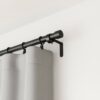 CAPPA CURTAIN ROD BRASHED BLACK 168-305XD2.5CM