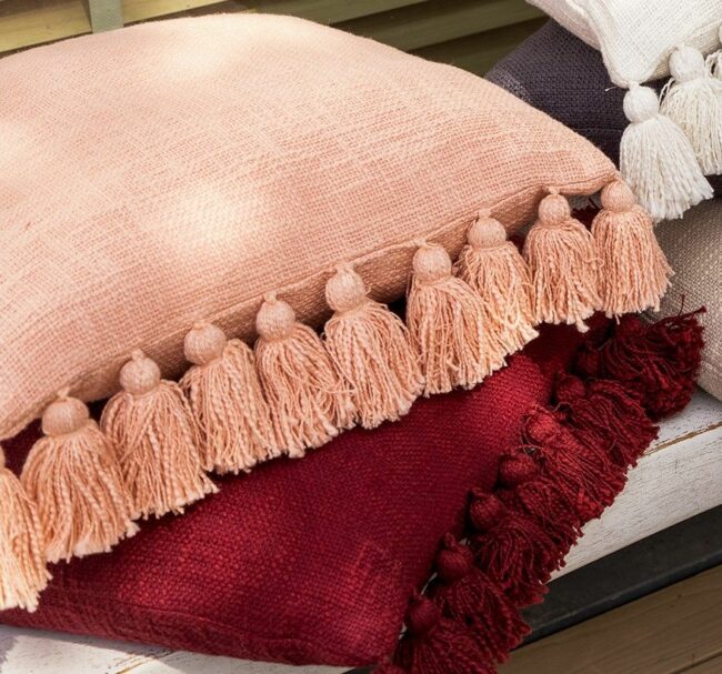 CUSHION COVER RUBY MERLOT 45X45CM - Image 3