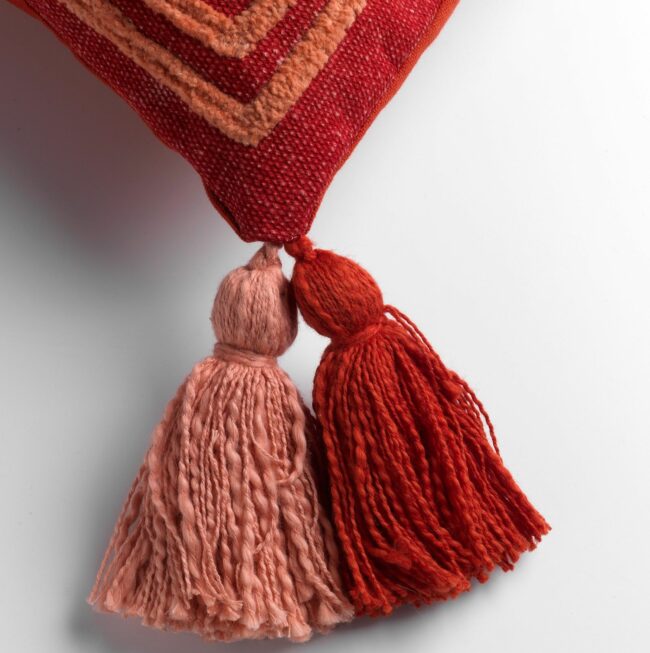 CUSHION COVER ZOLA AURORA RED 40X60CM - Image 5