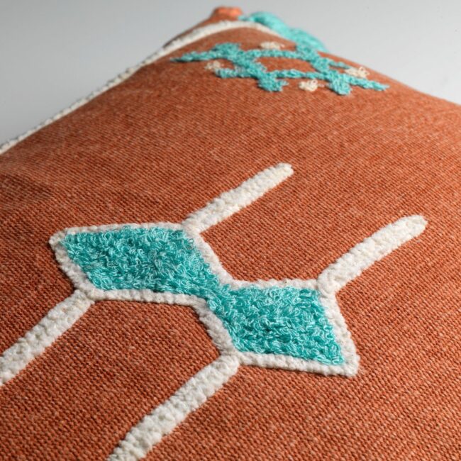 CUSHION COVER ZINA LOBSTER BISQUE 40X60CM - Image 3