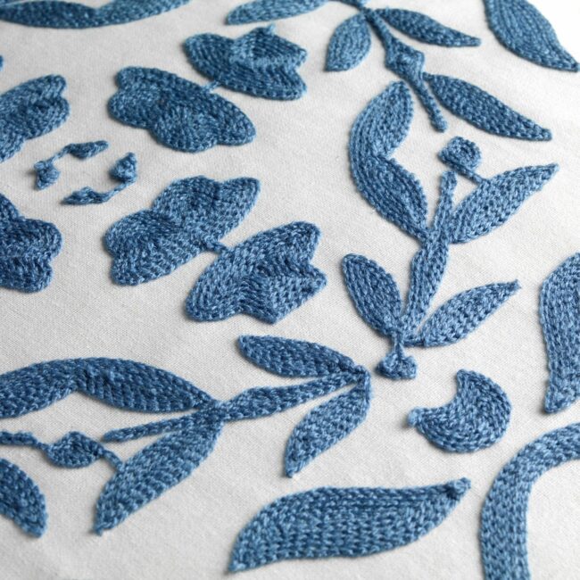 CUSHION COVER MENA PROVINCIAL BLUE 45X45CM - Image 3