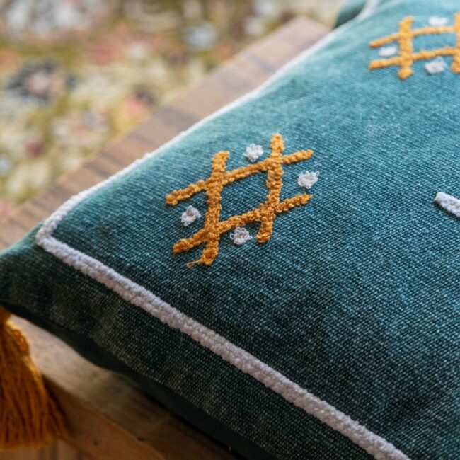 CUSHION COVER ZINA SAGEBRUSH GREEN 40X60CM - Image 3