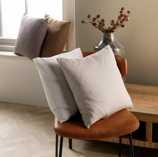 CUSHION COVER JAMES SNOW WHITE 45X45CM - Image 2