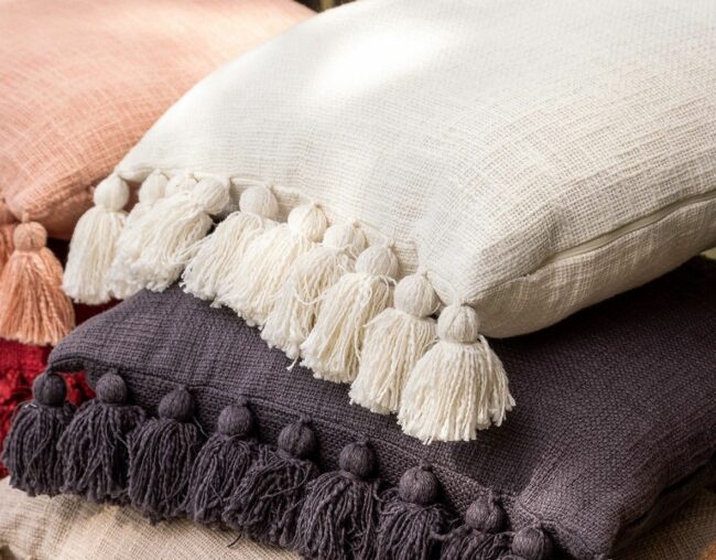 CUSHION COVER RUBY CHARCOAL GRAY 45X45CM - Image 2