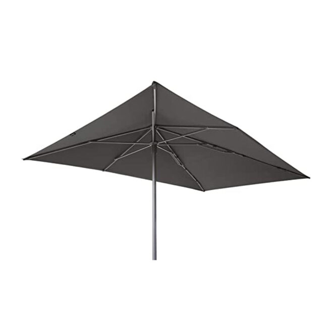 POLYESTER PARASOL UMBRELLA ASYMMETRIC SIDEWAYS GREY 360X220CM - Image 3