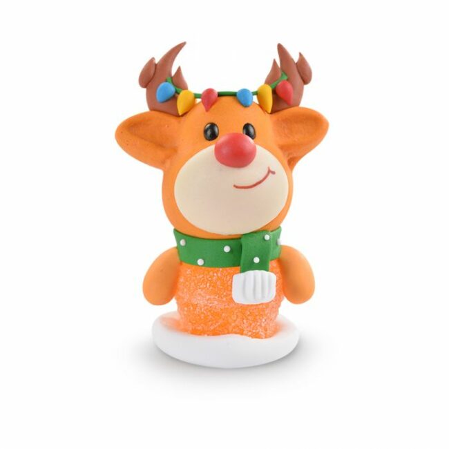 CHRISTMAS JELLY & SUGAR FIGURE SANTA, ELF, RUDOLF ASSORTED - Image 2