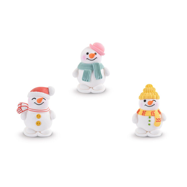 CHRISTMAS SUGAR FIGURE SNOWMAN ASSORTED