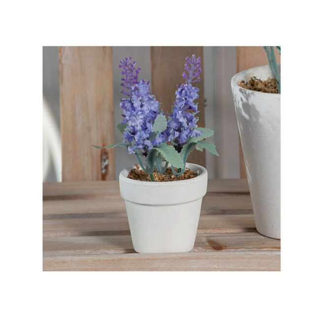 LAVENDER IN VASE ASSORTED 6.5X13CM