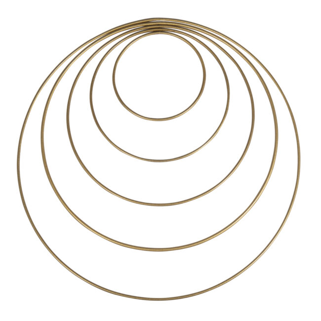METAL RINGS COATED GOLD