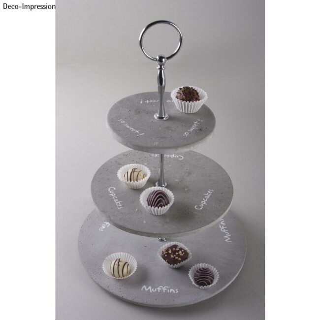 CASTING MOULD ROUND SHELF 3PART, 25CM, 18,5CM, 13CM DEPTH 1CM - Image 4