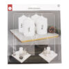 CASTING MOULD DECORATIVE PLATE WITH 4 CUTOUTS 25X25X2CM - Image 3