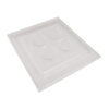 CASTING MOULD DECORATIVE PLATE WITH 4 CUTOUTS 25X25X2CM
