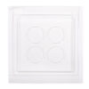 CASTING MOULD DECORATIVE PLATE WITH 4 CUTOUTS 25X25X2CM - Image 2