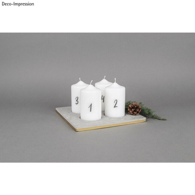 CASTING MOULD DECORATIVE PLATE WITH 4 CUTOUTS 25X25X2CM - Image 4