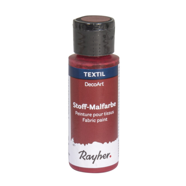 FABRIC PAINT FIERY RED BOTTLE 59ML