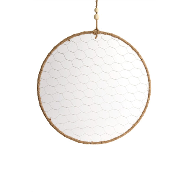HANGING ROPE FRAME NATURAL 38CM