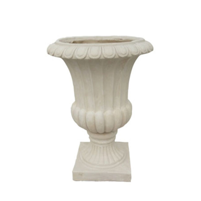 PLANTER BACHER WHITE D38XH52CM
