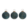 BAUBLE GLASS BLUE ASSORTED 7,75CM
