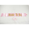 BRIDE TO BE SATIN RIBBON DOUBLE FACE PINK 10X1,54CM