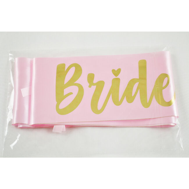 TEAM BRIDE SATIN RIBBON DOUBLE FACE PINK 10X1,54CM - Image 5