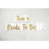 BRIDE TO BE SATIN RIBBON DOUBLE FACE WHITE 1.54X10CM - Image 4