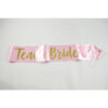 TEAM BRIDE SATIN RIBBON DOUBLE FACE PINK 10X1,54CM - Image 2