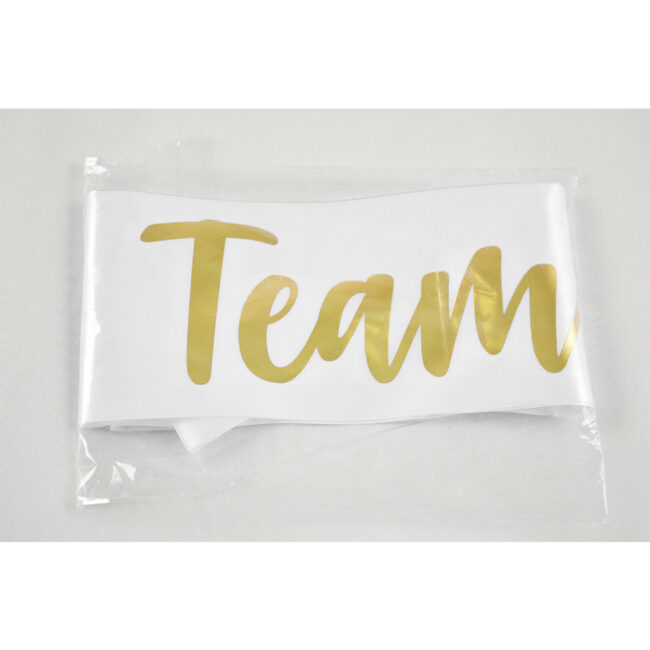 TEAM BRIDE SATIN RIBBON DOUBLE FACE WHITE 10X1,54CM - Image 4