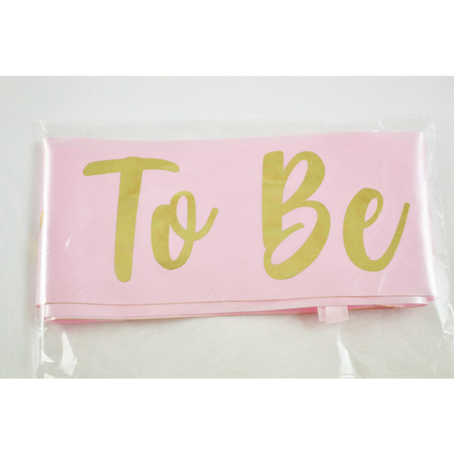 BRIDE TO BE SATIN RIBBON DOUBLE FACE PINK 10X1,54CM - Image 5