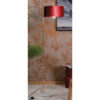 IRON FLOOR VELVET LAMP KAROL ASSORTED 35X20X152CM - Image 2