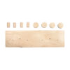 WOODEN COAT RACK NATURAL 42X12X4.5CM - Image 3