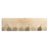 WOODEN COAT RACK NATURAL 42X12X4.5CM
