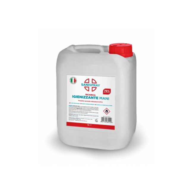 SANITIZER SPRAY RECHARGE 5L