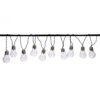 10 LED TRANSPARENT BULBS CHAIN WARM WHITE 3.8M