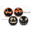 HALLOWEEN CHOCOLATE SPHERES 3D ASSORTED 6G 2.8CM
