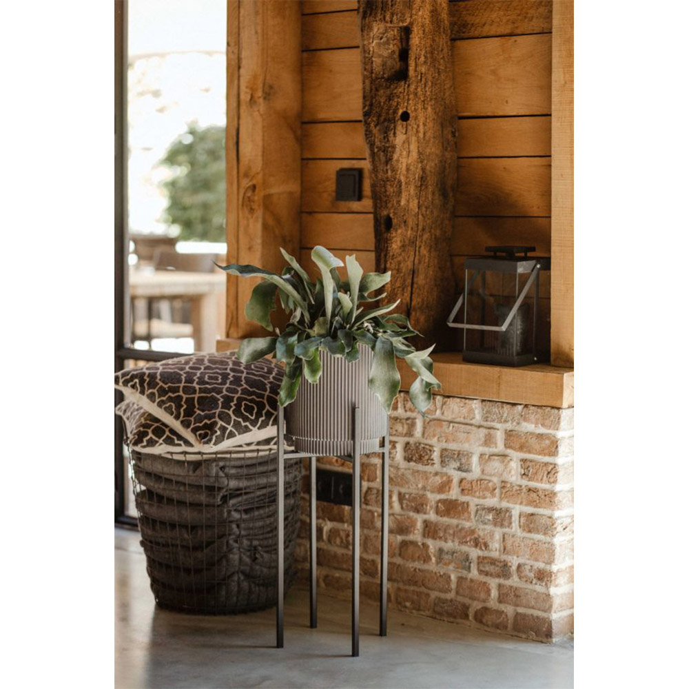 PLANTER CYLINDER GROOVE BLACK - Image 5