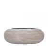 BOWL ROUND RIB 33X10CM IVORY