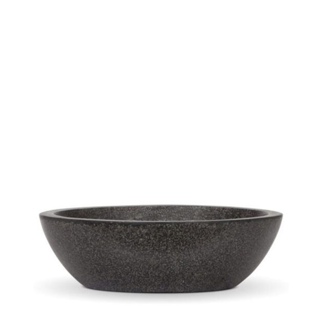 BOWL FLAT 24X7CM BLACK