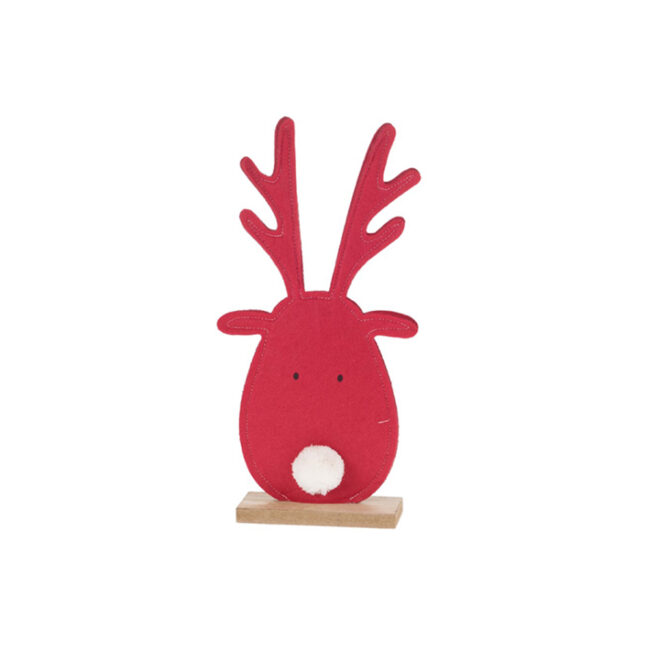 DEER HEAD ON FOOT WOOD MIXED ASSORTED 13.5X5X32CM - Image 3