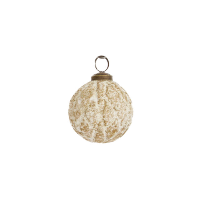 BAUBLE GLASS GOLD ASSORTED 7.75CM - Image 3