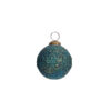 BAUBLE GLASS BLUE ASSORTED 10CM - Image 3