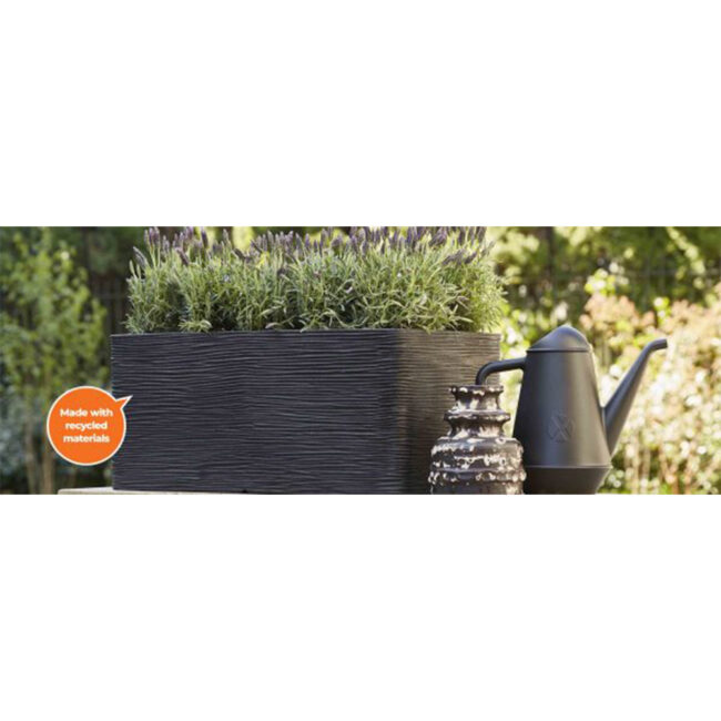 PLANTER SQUARE RIB NL BLACK - Image 5