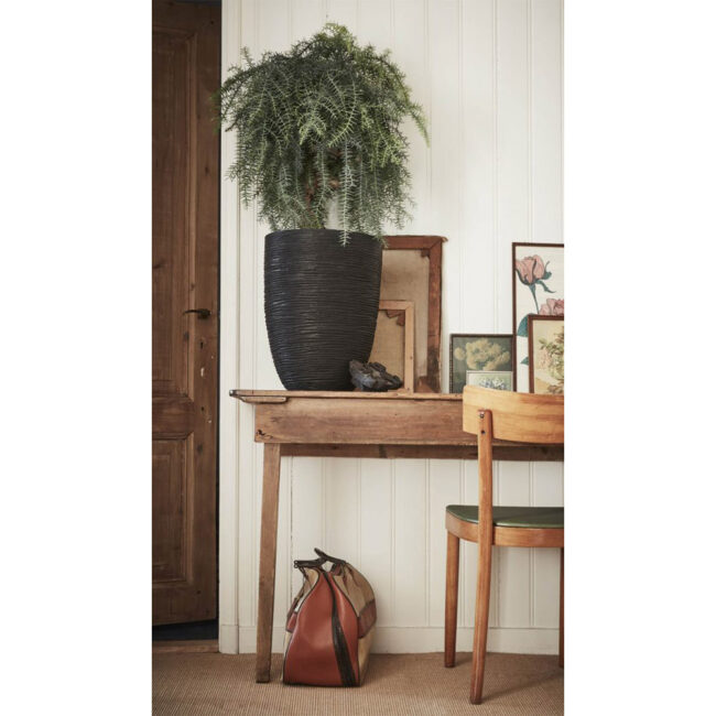 PLANTER ELEGANT LOW RIB NL 36X47CM ANTHRACITE - Image 4