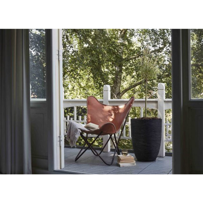 PLANTER ELEGANT LOW RIB NL 36X47CM ANTHRACITE - Image 5