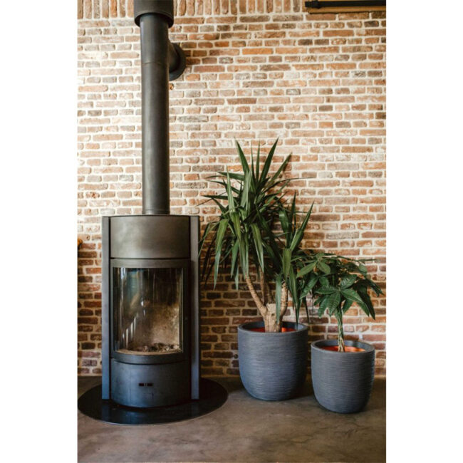 PLANTER BALL RIB NL 43X41CM ANTHRACITE - Image 3