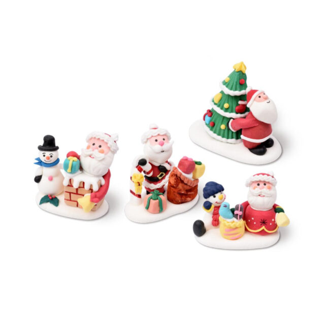 CHRISTMAS SANTA WITH FRIENDS ASSORTED 6CM